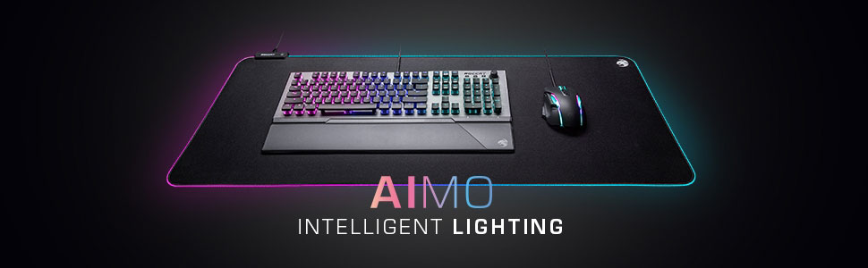 ROCCAT Sense AIMO XXL Ultra-Wide PC Gaming Mousepad, RGB